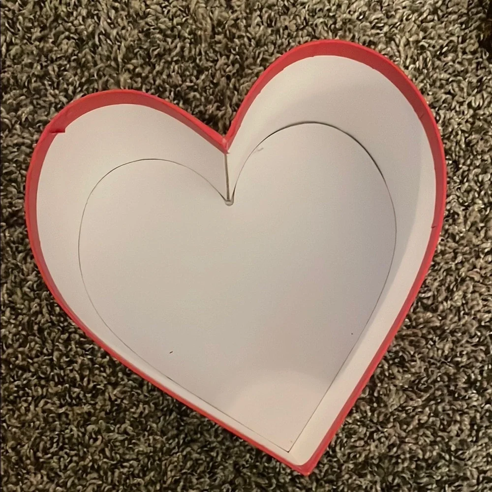 Valentines Day Heart-Shaped Red Holiday Box